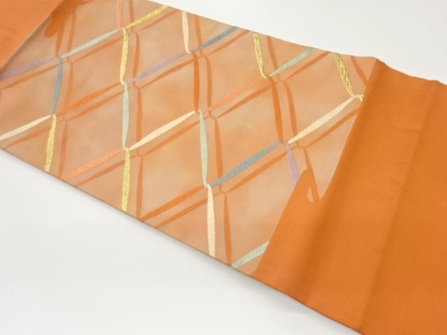 JAPANESE NAGOYA OBI / WOVEN RHOMBUS